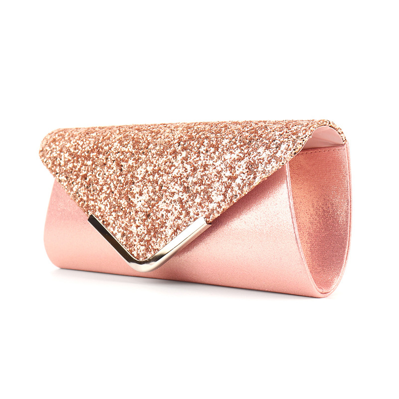 Cross-border e-commerce direct supply 2022 Amazon fashion PU sequins cosmetic bag evening bag clutch bag spot wholesale