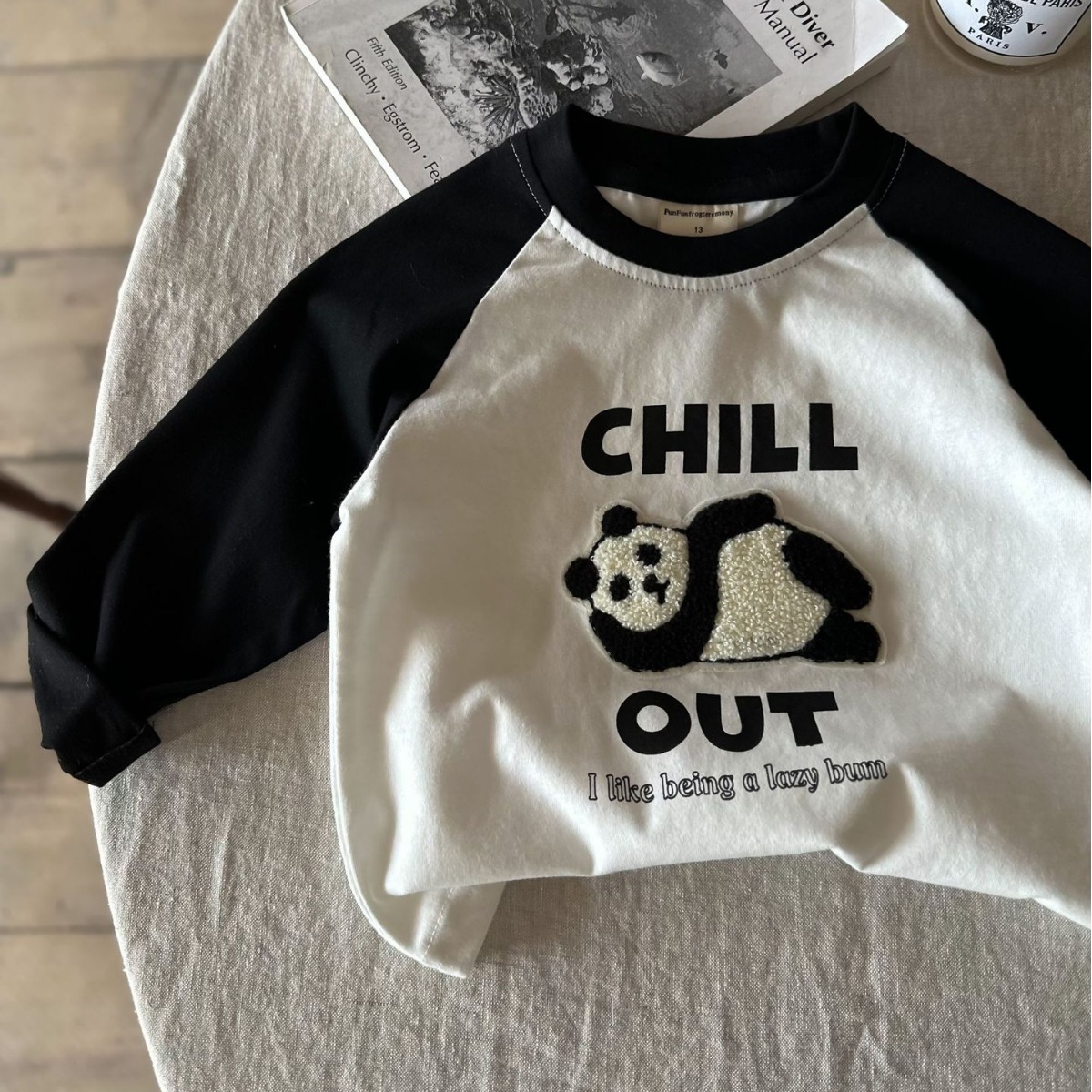 Children's Spring T-Shirt Bottoming Shirt Boys Long-Sleeved Korean Style Loose Girls' Tops 2025 Spring New Kidsren's Clothing