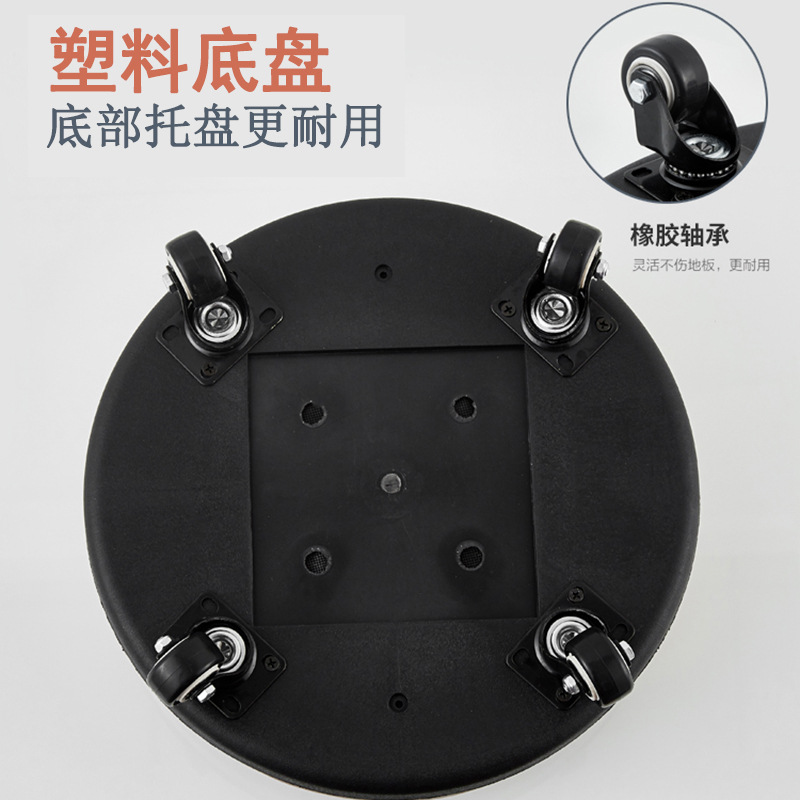 Pulley Low Stool with Wheels, Small Stool, Household Universal Wheel Beauty Seam Stool, Kidsren's Toddler Soft Stool, Popular Mobile Small Bench