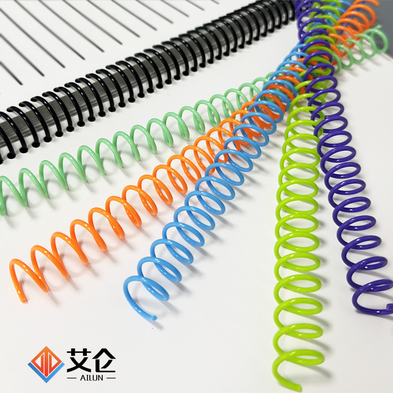 Manufacturer Wholesale Pet Snake Coil Pvc Plastic Colorful Single Coil Notebook with Environmentally Friendly Spiral Binding Book Ring