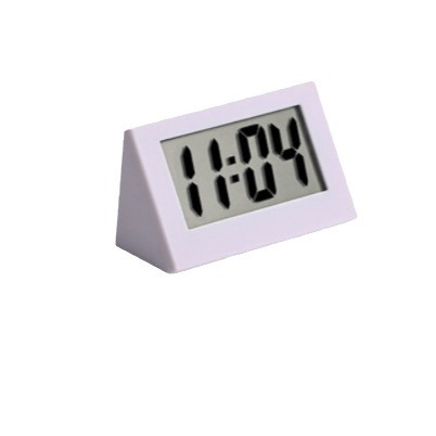 Mini Electronic Clock, Simple Triangle Clock, Vertical Silent Clock, Digital Office Study Clock, Desktop Clock Pendulum Accessories