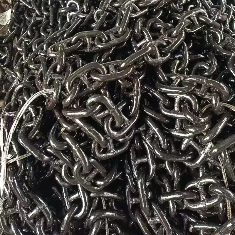 Customized 6mm Port Dock Ship Ring 14Mm-80Mm Stepless Welding Anchor Chain Marine Anchor Chain