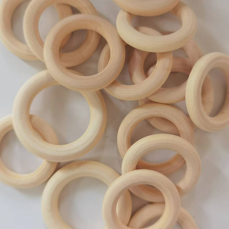 Factory Direct sale wood color wooden ring lotus candy box portable wooden ring curtain wooden ring wooden crafts wholesale