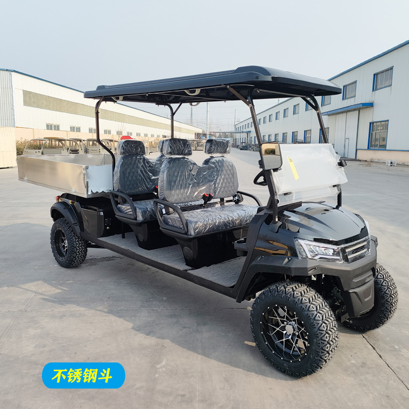 Foreign Trade Electric Golf Cart, Electric Sightseeing Car, 2-Seater, 4-Seater, 6-Seater, Modified Golf Cart with Bucket and Compartment