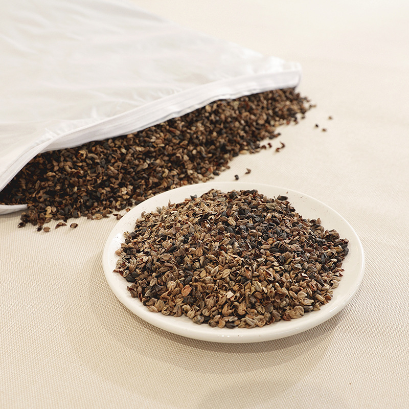 Summer Ice Bean Buckwheat Pillow Cervical Spine Protection Sleep Aid Men's Hard Adult Anti-Arch Traction Neck Pillow