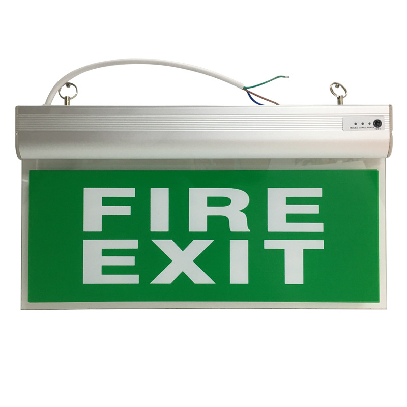 Foreign Trade Fire Emergency Lighting Customized Vietnamese Led Indicator Light Acrylic Exit Logo Tag Emergency