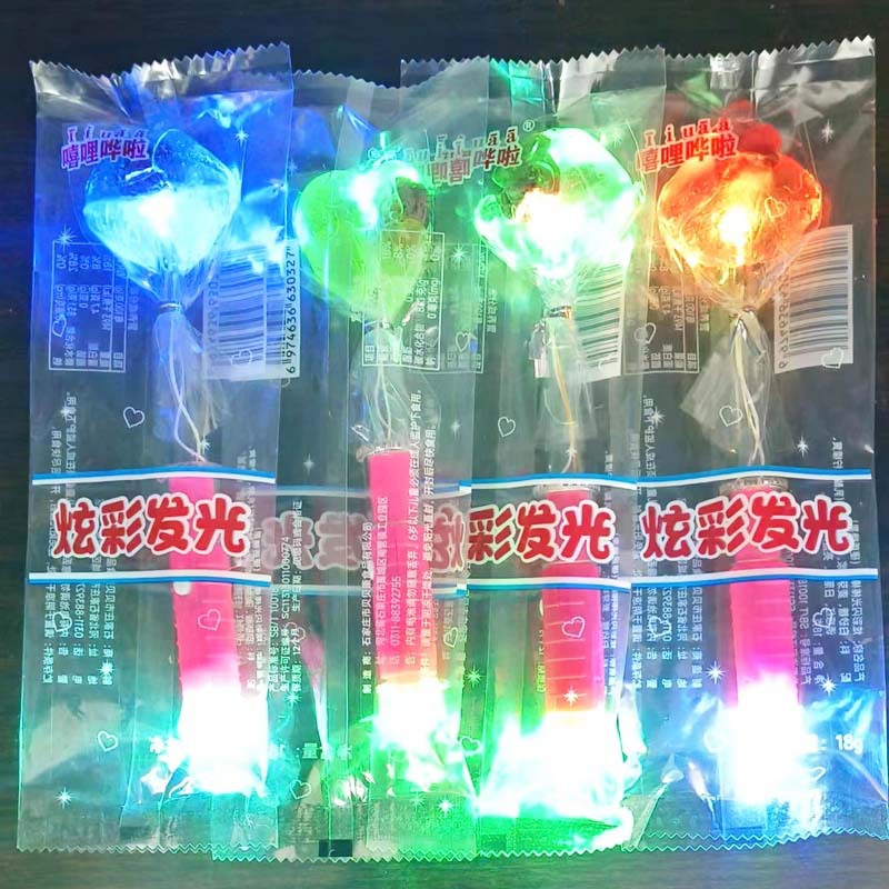 Colorful Flash LED Lollipop Bar Night KTV Plum Children's Candy Online Red Creative Night Market Stall
