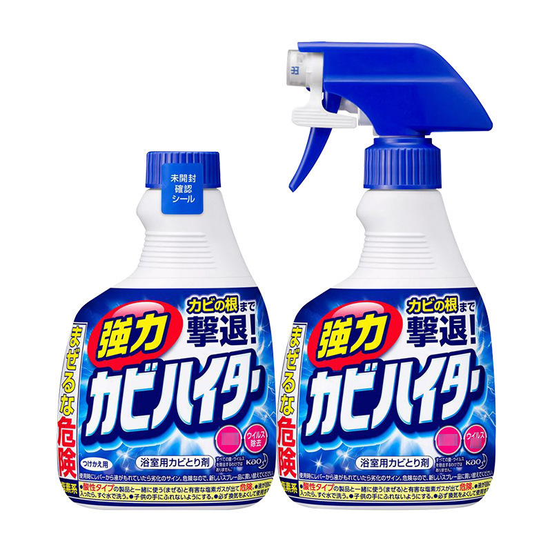 Japan Imported Kao Bathroom Wall Mildew Removal Foam Spray 400+400ml Multi-Purpose Cleaning Spray