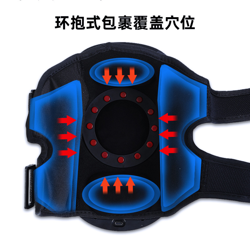 New knee massager household joint massager heating red light vibration knee massager knee protector