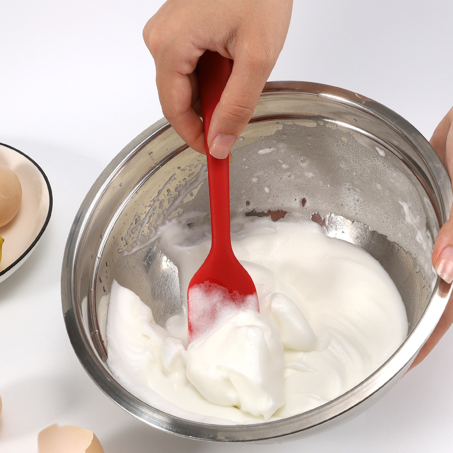 High temperature resistant Butter scraper baking tool multi-color silicone integrated small size scraper silicone scraper in stock