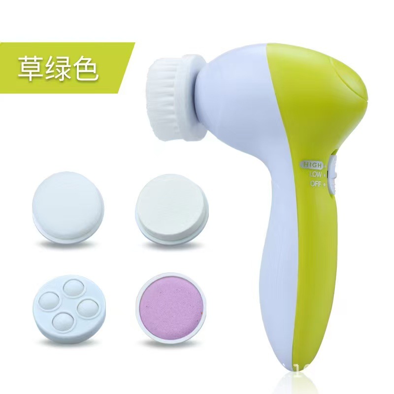 Cross-border wholesale electric five-in-one facial cleanser facial massager beauty instrument facial pore cleaner