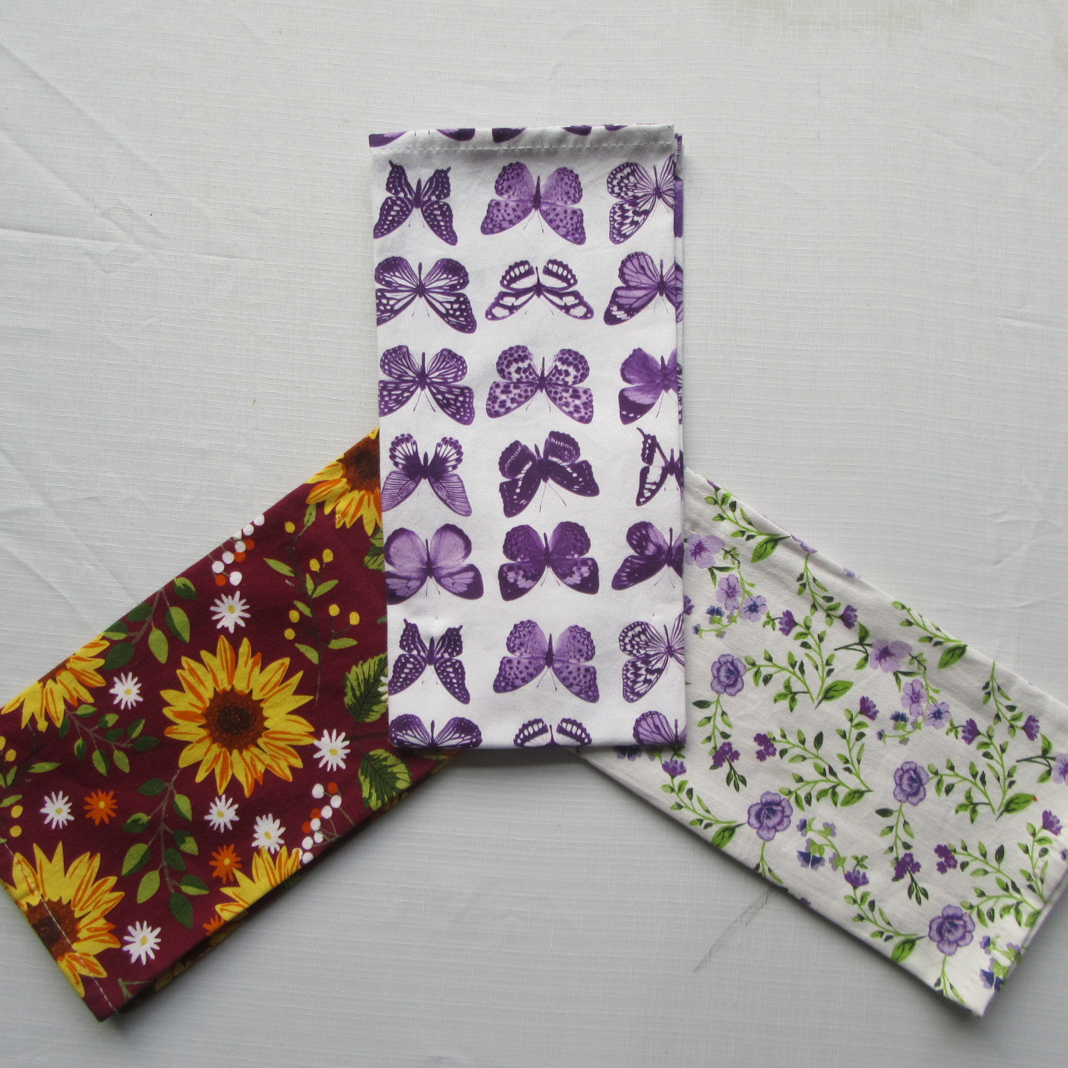 Ready-Made Printed Plain Waffle Printed Tea Towel