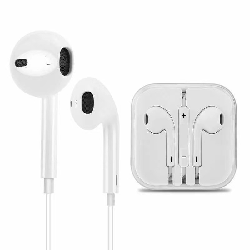 3.5mm round hole mobile phone wired headset for Apple Huawei Xiaomi type-c interface music wire-controlled headset