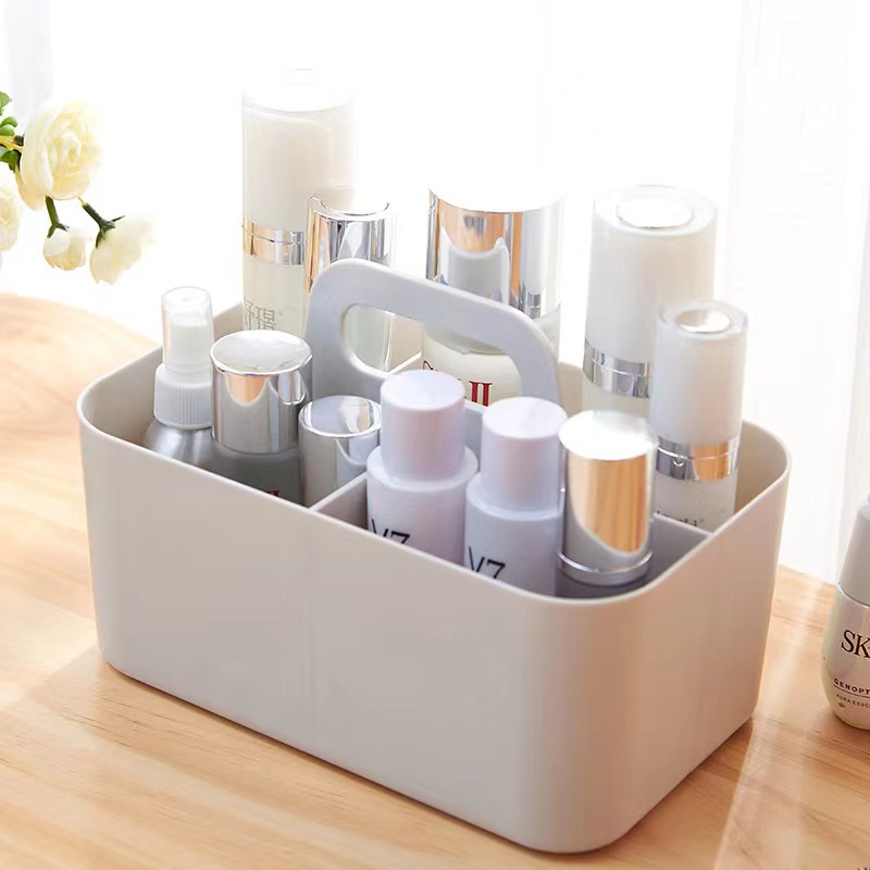Cosmetics storage box large capacity household dustproof dressing table skin care shelf cosmetic case desktop organizing box