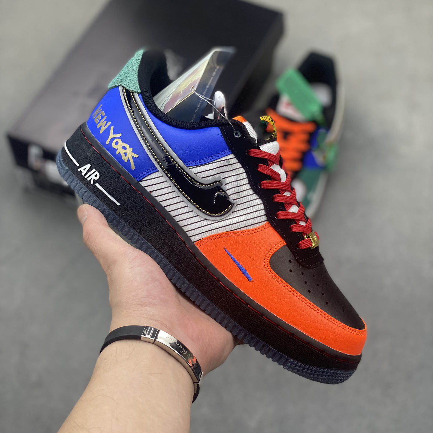 Pure Original What the La Joint Mandarin Duck Air Force One Versatile Casual Sports Sneakers for Men and Women Af1 Trendy Shoes
