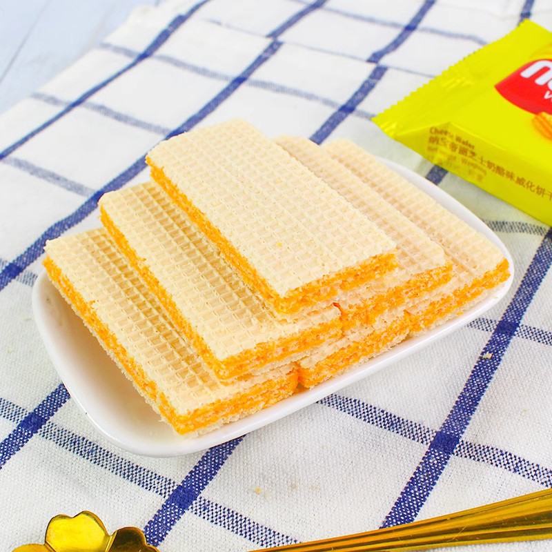 Indonesia imported cheese 25g nabodi nabati cheese flavor wafer biscuits bulk casual snacks wholesale