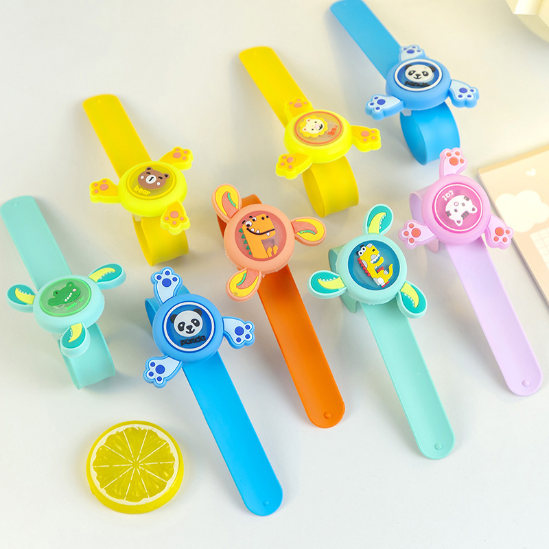 Gyro bracelet luminous summer hot sale flash children cartoon rotating watch stall night market square hot sale