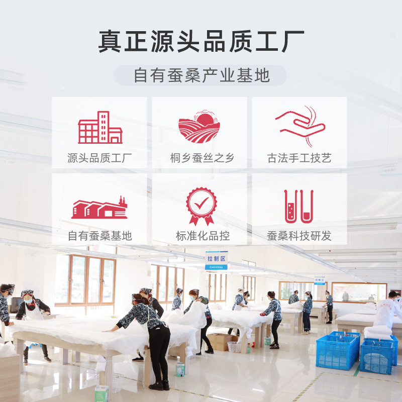 Specialized for Home Textile Stores: Double-Ply Mulberry Silk Raw Materials, Semi-Finished Long Silk Threads, Bare Silk Quilt Cores, Custom Wholesale