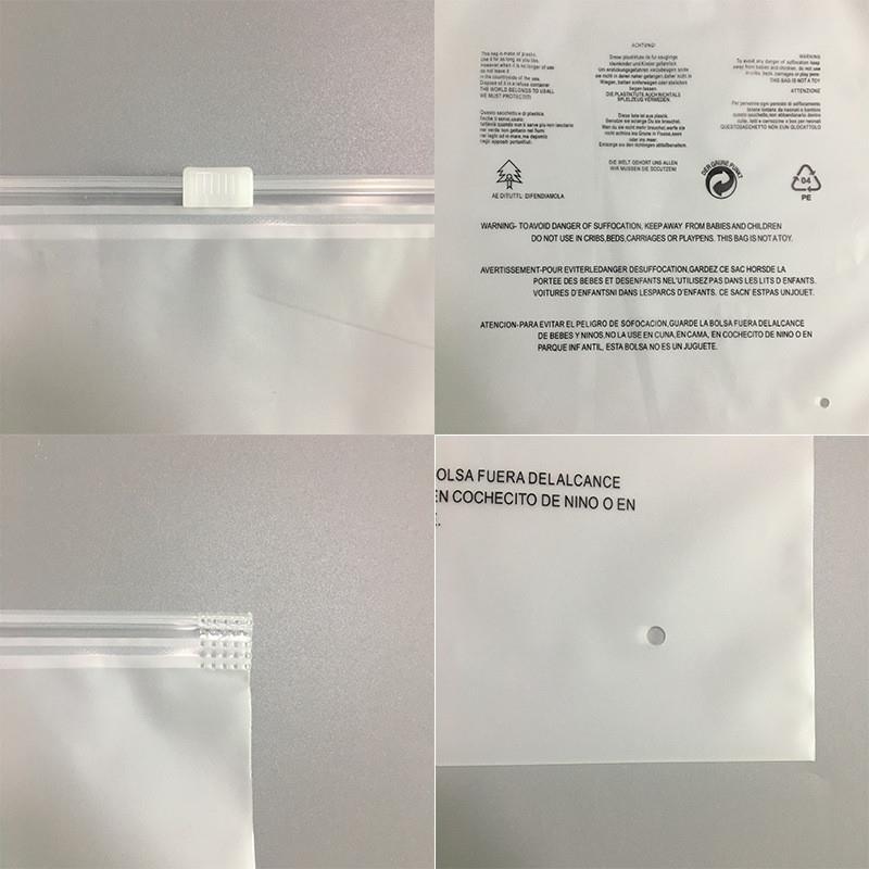 Amazon Sealed Double Zipper Anti-suffocation Vacuum Bag Compression Bag Clothing Sweater Warning Clothing Vacuum Bag