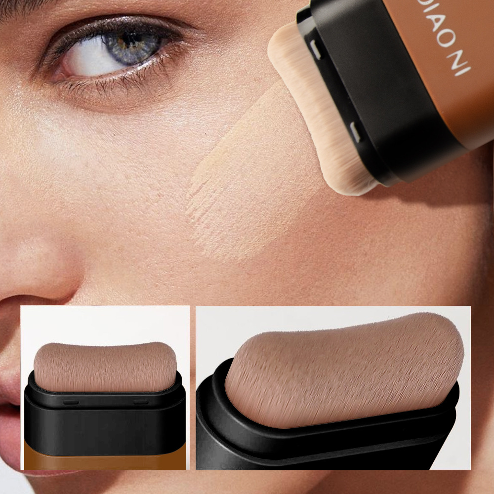 Cross-border Tioni Eraser Foundation Stick Amazon with Brush 5 Color 20g Water Run Light Concealer Foundation
