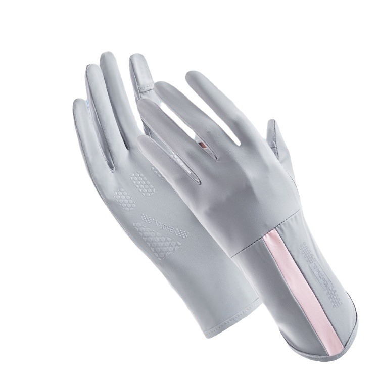 Sunscreen Gloves Women's Anti-UV Driving Ice Silk Driver Riding Electric Car Touch Screen Lengthened Summer Thin Riding