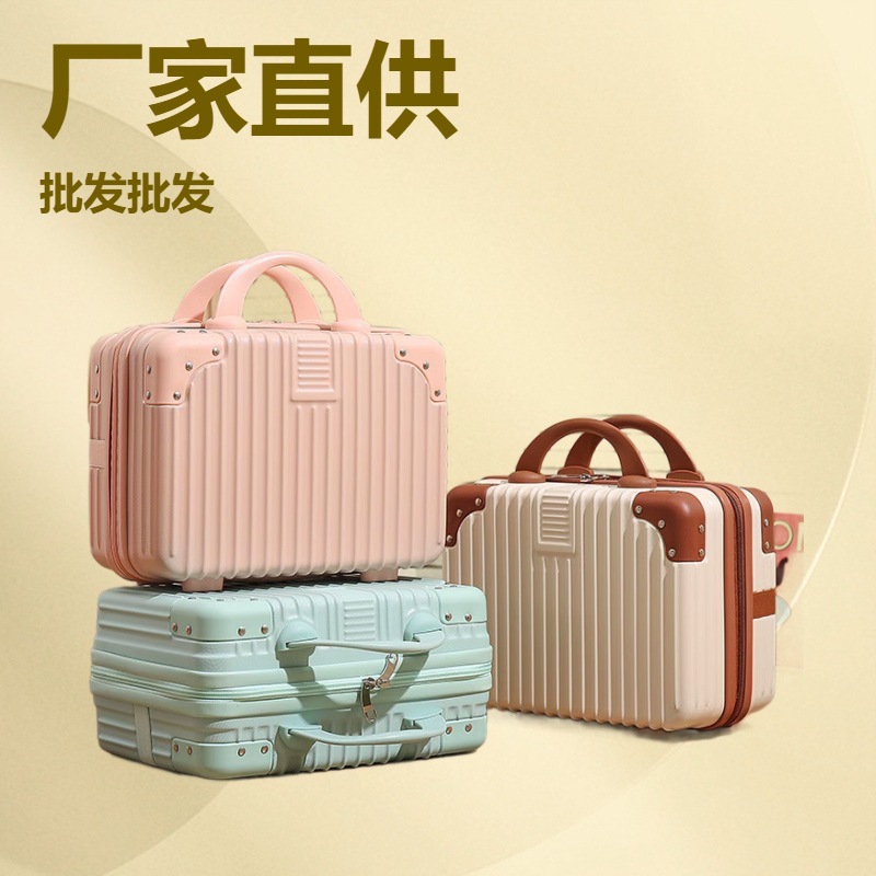 Ретро чемодан мини косметичка 14 дюймов маленький кейс сопроводительный подарок 16 дюймов чемодан хранение с кодовым замком