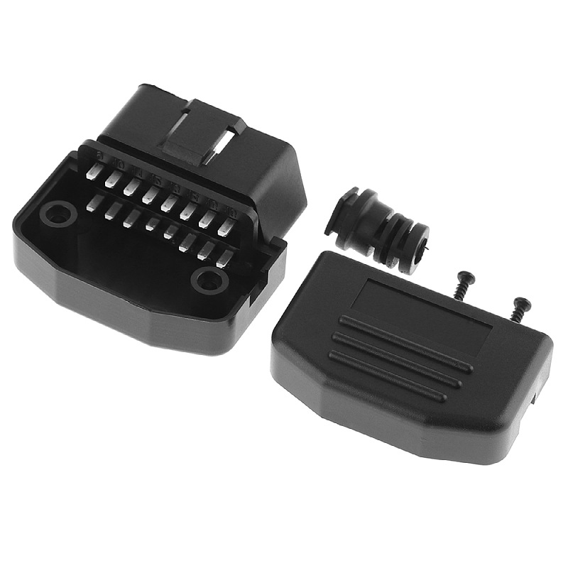 Supply OBD plug J1962M car male connector OBD2 connector plug shell wire card screw