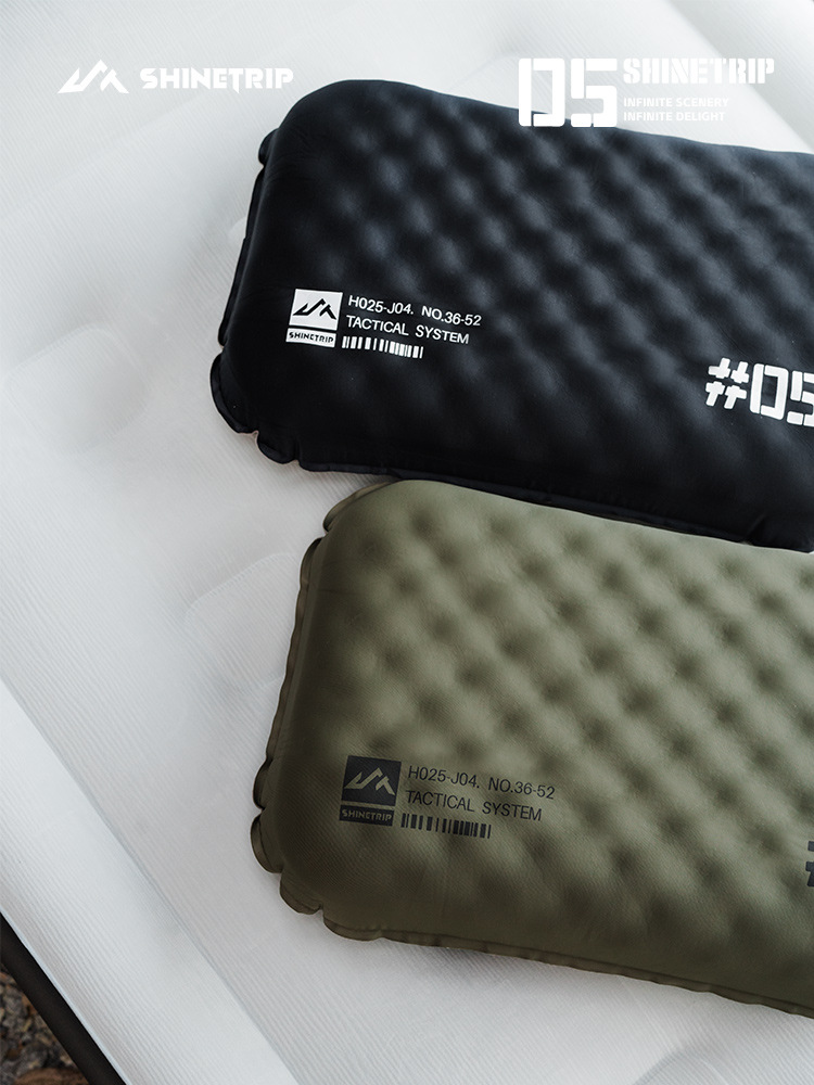 Shanqu New 05 Series Sponge Inflatable Two-in-One Lightweight Inflatable Pillow Super Small Storage Portable Comfortable Pillow