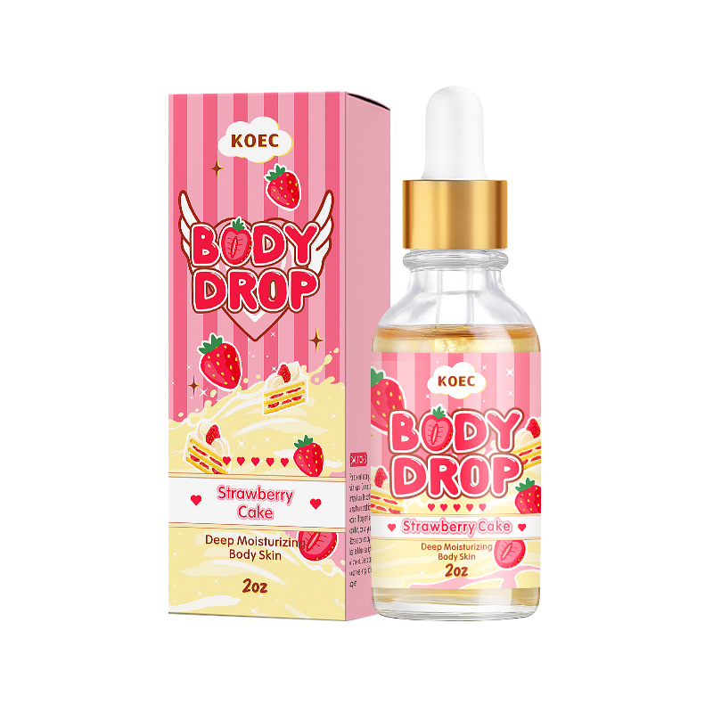 Koec Strawberry Facial Essential Oil Body Oil Body Massage Oil Hydrating, Moisturizing and Nourishing Skin Foreign Trade Cross-Border Fda