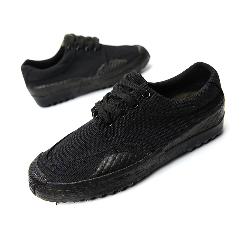 3537 Genuine Liberation Shoes for Men and Women, Non-slip Labor Protection Shoes, Canvas Hiking Rubber Shoes, Low-top Wear-resistant Construction Site Labor Shoes