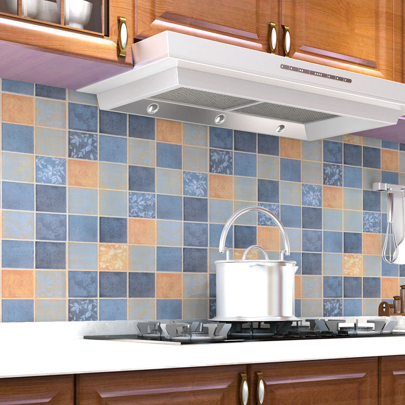 Наклейка для кухни водоотталкивающая для плиты туалета и ванной самоклеящиеся обои