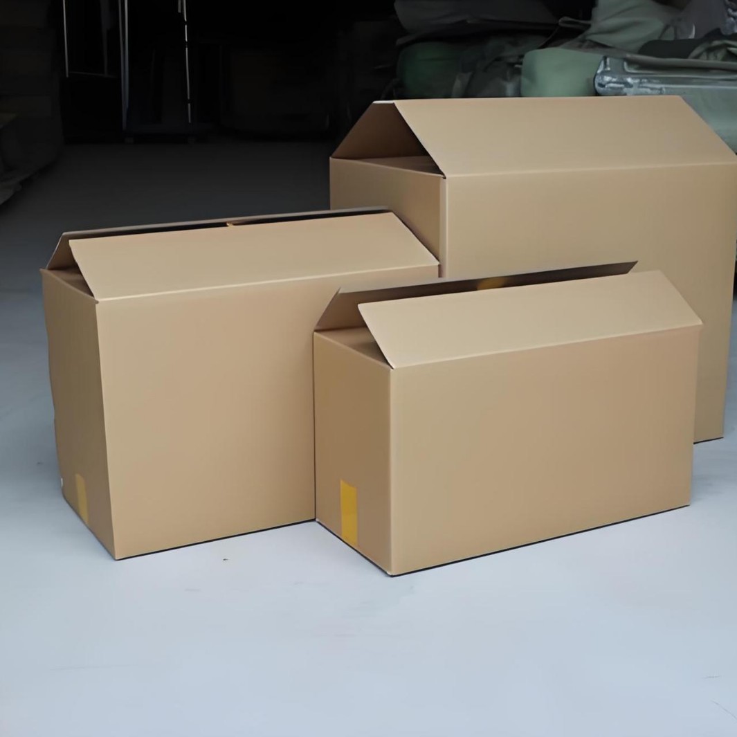 Corrugated carton three or five seven-layer thickened and hardened foreign trade moving storage express logistics general rectangular cardboard box