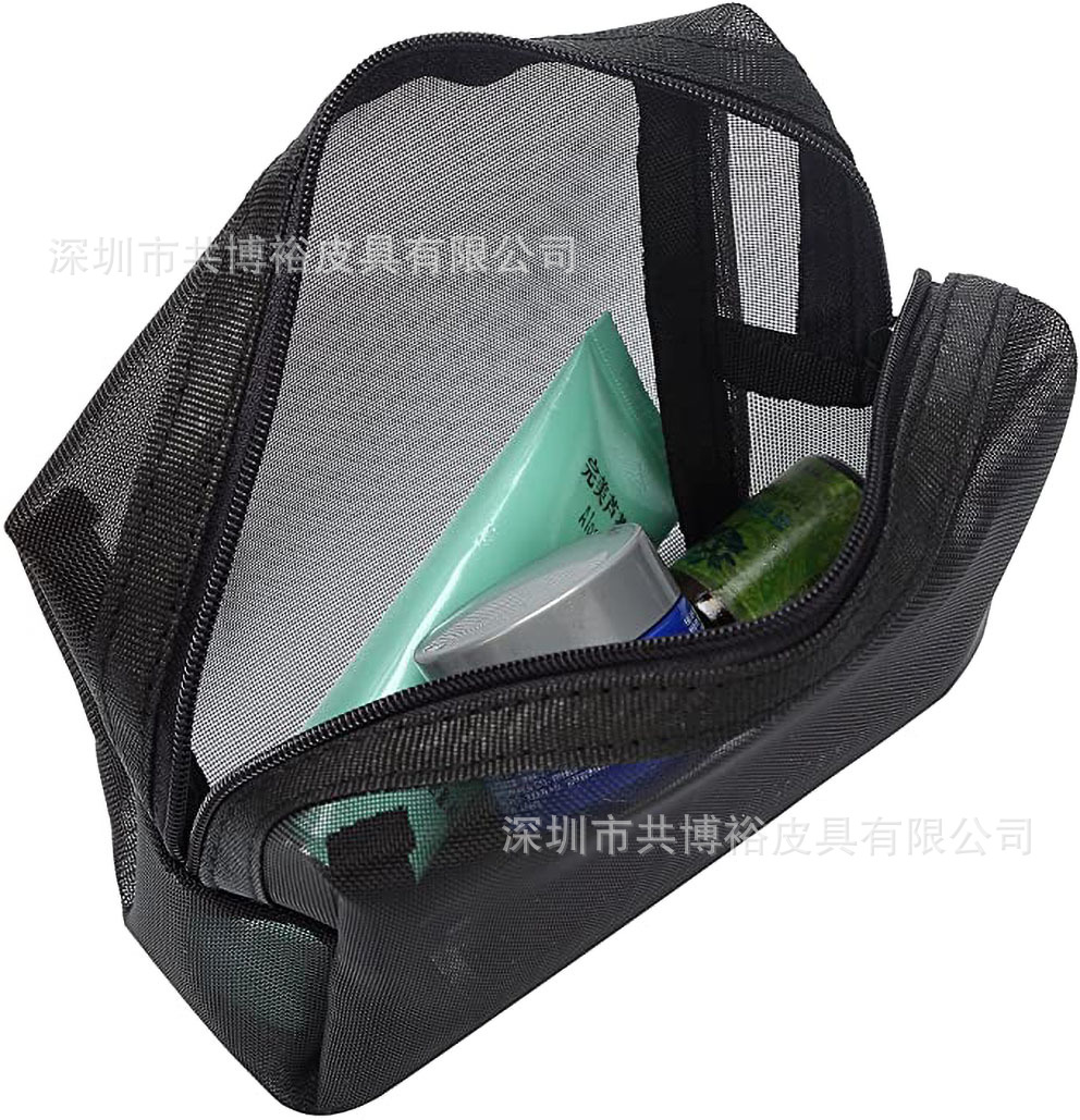 Индивидуальная косметичка из сетки, 3 предмета, дорожная сумка для хранения косметики, упаковка для продуктов по уходу за кожей, сумка для подарков