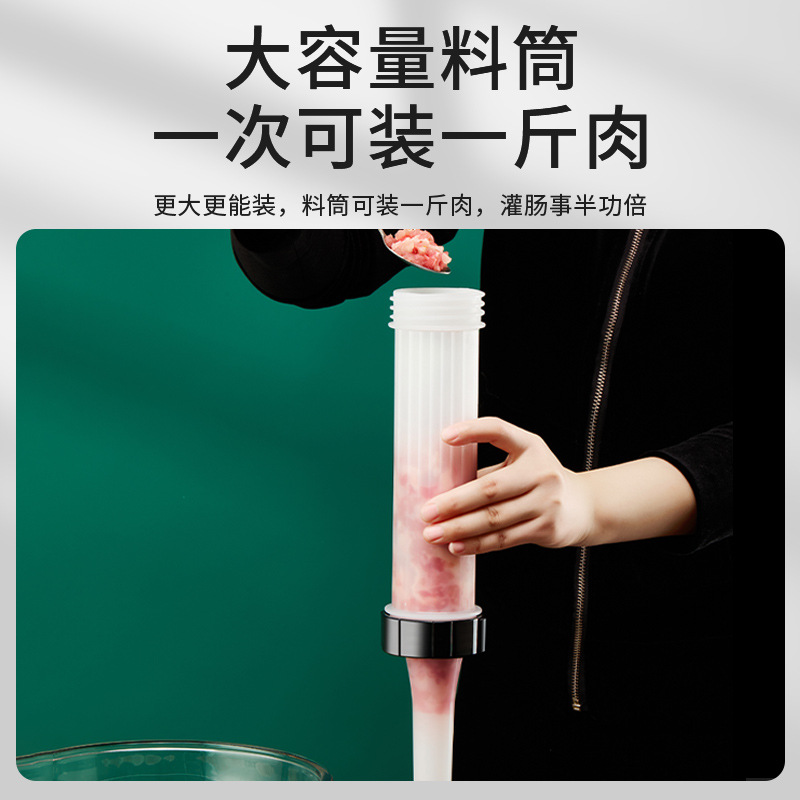 Manual Sausage Stuffer Machine for Home Use, Sausage Casing Filler, Sausage Making Tool, Labor-Saving Gadget for Stuffing Sausages