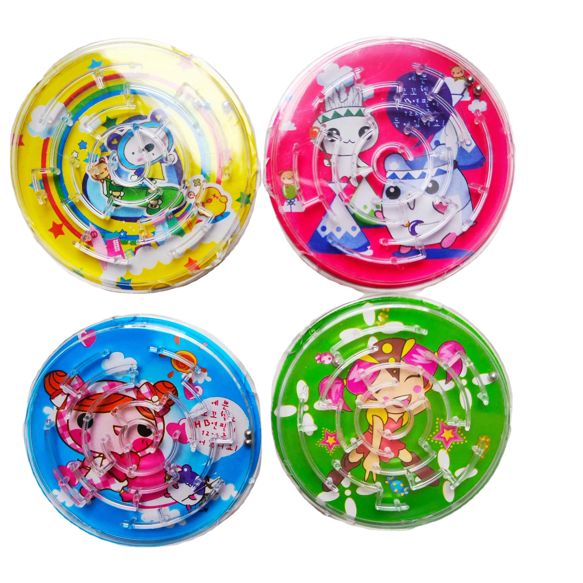 Rolling Bead Maze Training Educational Toys Plastic Maze Small Toys Ball Kindergarten Rewards Small Toy Teaching Aids