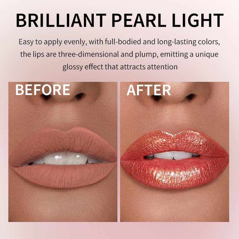 Cross-border Cellinger pearlescent lip glaze non-stick cup non-fading waterproof moisturizing lip lipstick lip gloss Amazon