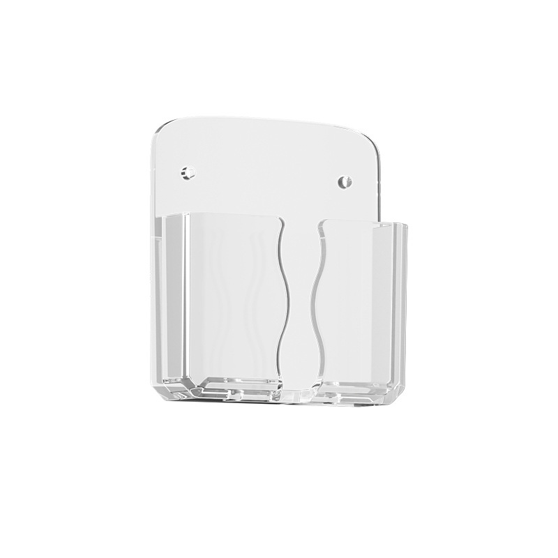 Adhesive mobile phone charging bracket bedroom wall punch-free wall-mounted bedside lazy storage College student storage