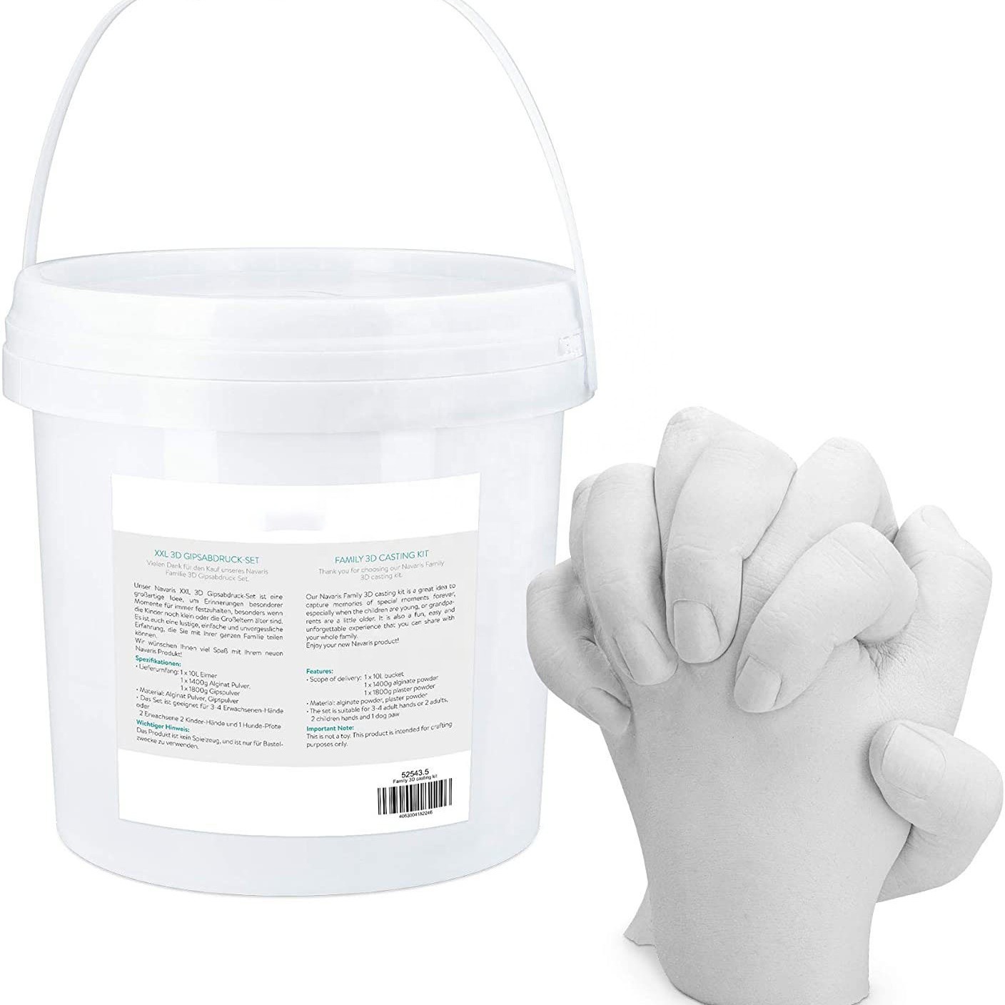 Couple hand model gypsum powder Valentine's Day gift cross-border foreign trade for 3d hand model diy souvenir clone powder