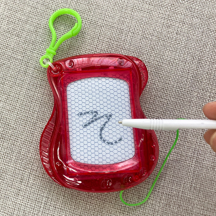 Black and White Magnetic Writing Board with Carabiner Mini Writing Board Children's Drawing Board Small Gift Cross-Border Toys