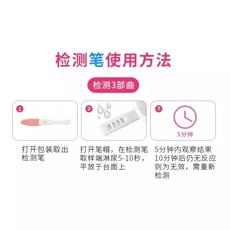 Hashiheino Pregnancy Test Stick Early Pregnancy Test Strip High Precision Disposable Pregnancy Test Pen Type Early Pregnancy Card Strip