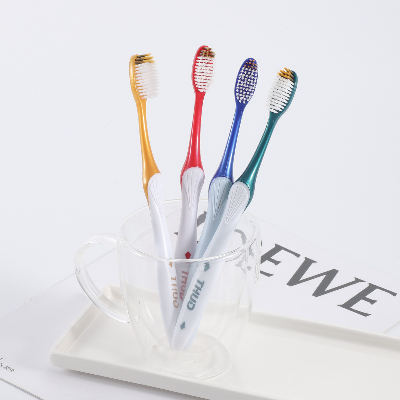 Sanxiao Meijie Adult Oral Cleaning Large-Head Soft-Bristle Brush for Hospitality Household Toothbrush Wholesale Gum Protection Gift Box Portable