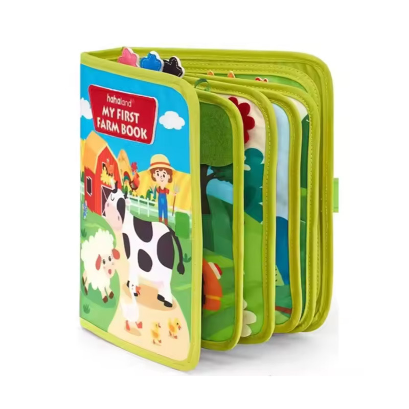 Felt Learning Board Baby Enlightenment Learning Teaching Aids Dressing Button Montessori Early Education Toddler Toys Learning Book Wholesale