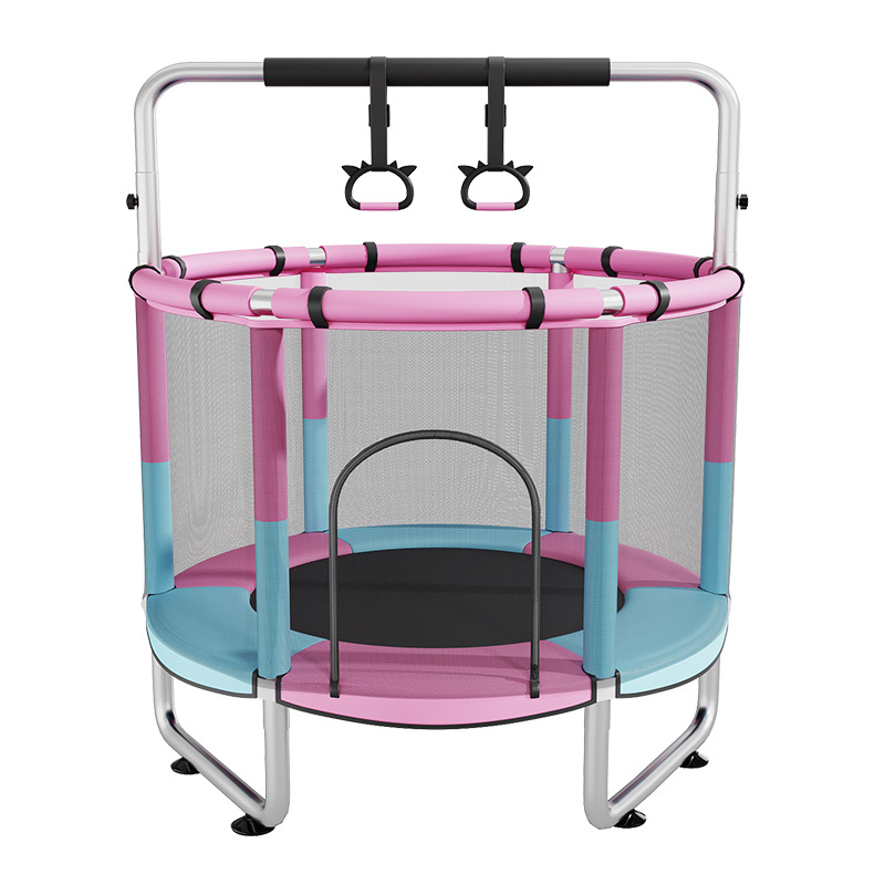 Household Children's Indoor Color-matching Trampoline Small Mesh Protection Home Version Baby's Bouncing Bed Children's Quiet Bouncing Bed