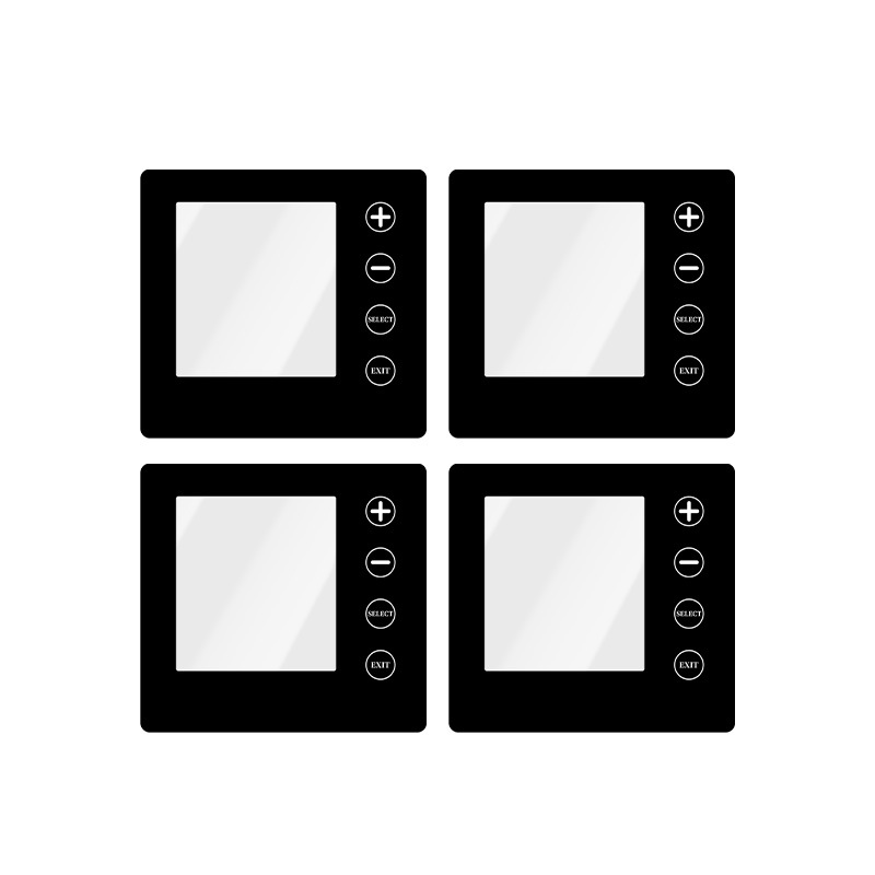 Silk Screen Pmma Acrylic Panel Anti-Scratch Display Lens Window Mirror Black Transparent Lens Panel Manufacturer Production