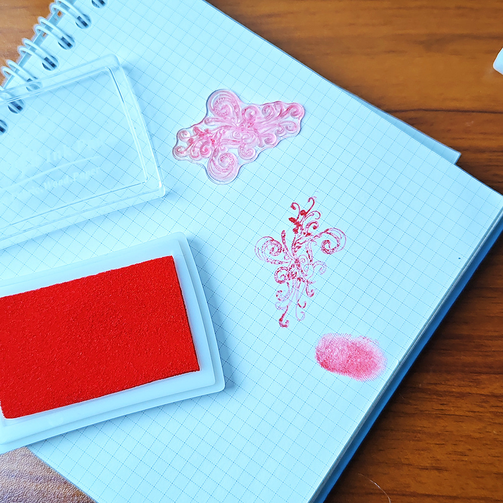 16-color sunken waist inkpad children's finger painting DIY hundred-day handprint footprints washed inkpad seal inkpad stationery