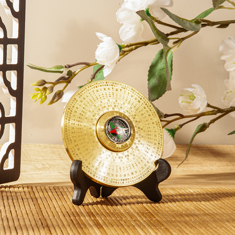 Factory direct supply multi-layer rotating compass brass crafts carry gossip feng shui traditional compass ornaments