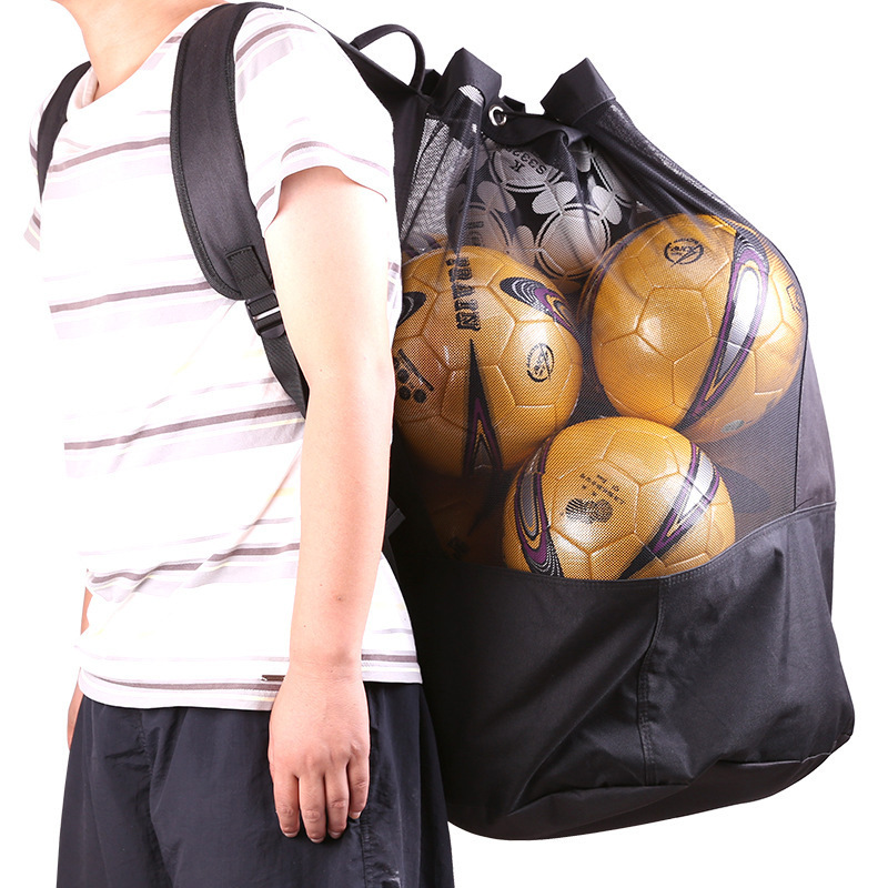 Factory direct large football bag basketball net bag thickened basketball bag sports bag basketball storage bag