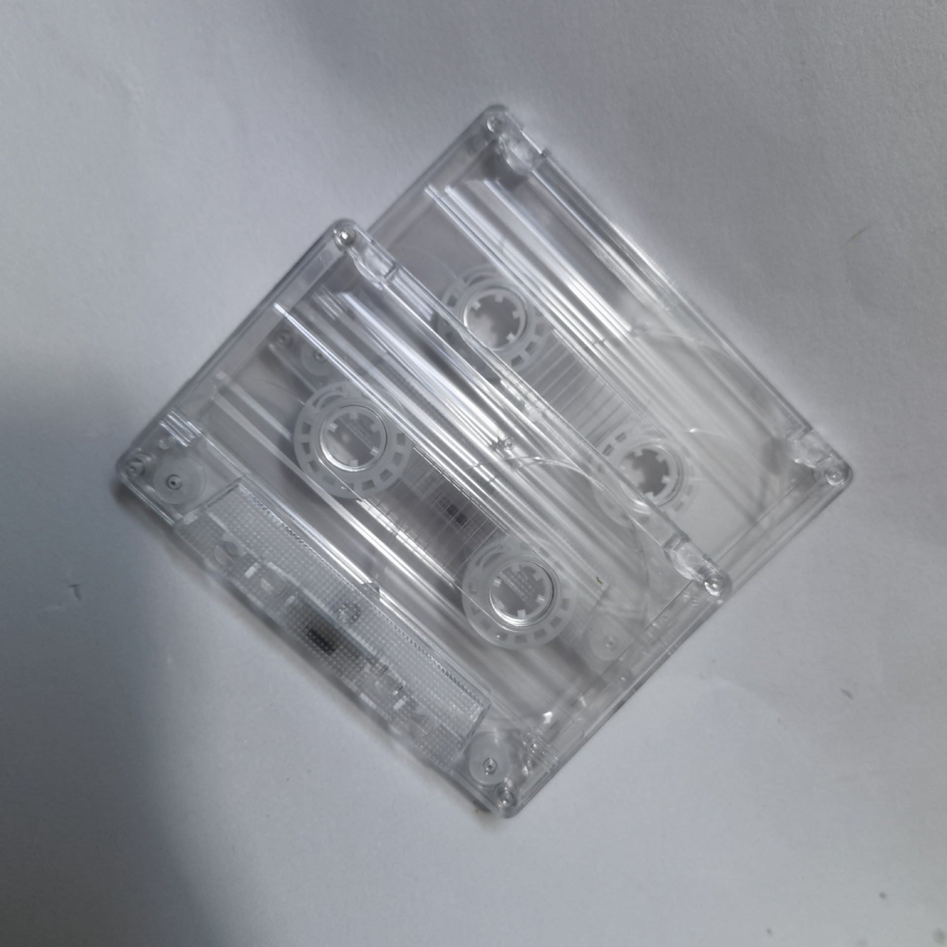 Audio Tape Cartridge Transparent Shell Refitting Metal Small Opening Shell No Inner Core No Outer Box Recording Shell Magnetic Tape Shell