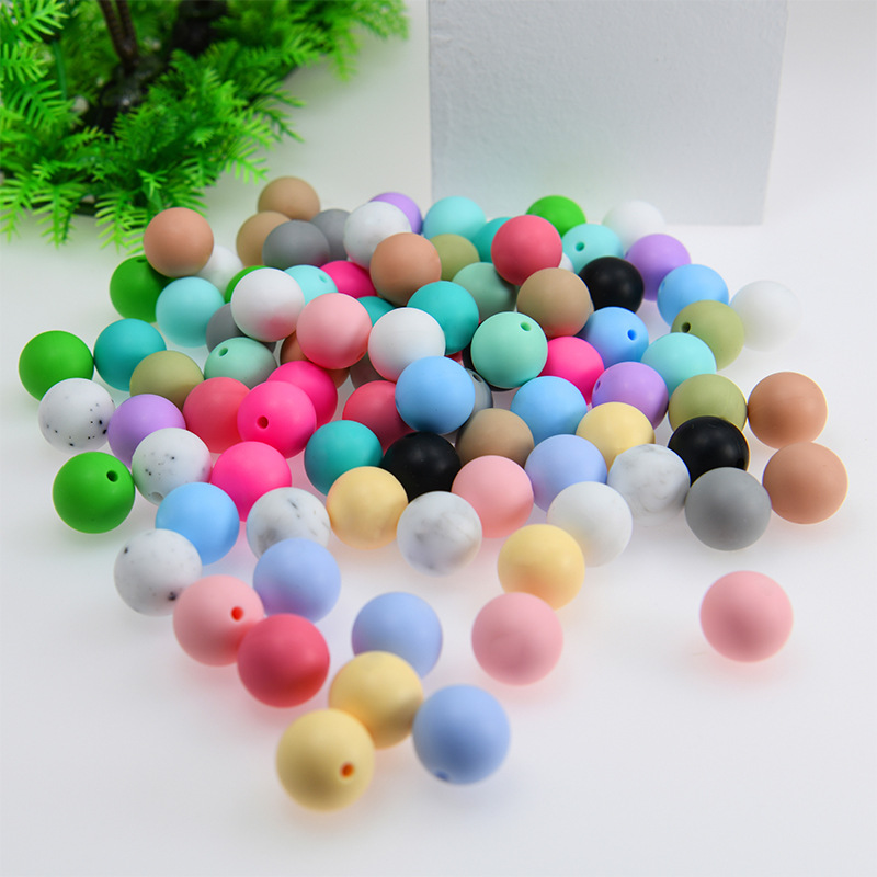 Новые силиконовые бусины для прорезывания зубов, пищевого качества, оптовая продажа