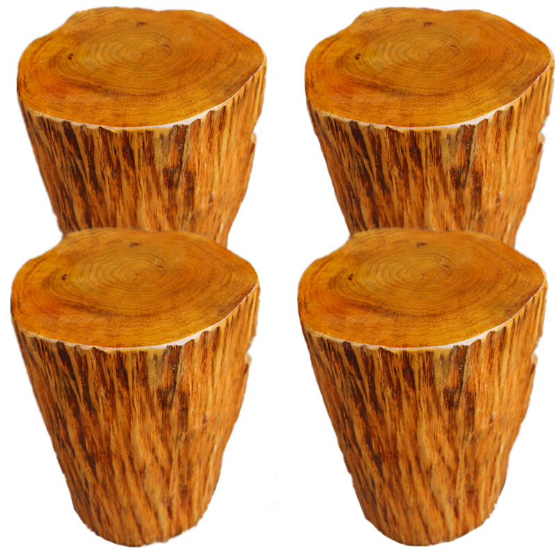 Root Carving Stool Solid Wood Pier Log Stump Stake Base Ornaments Tea Table Tea Table Wood Round Wood Household Stool